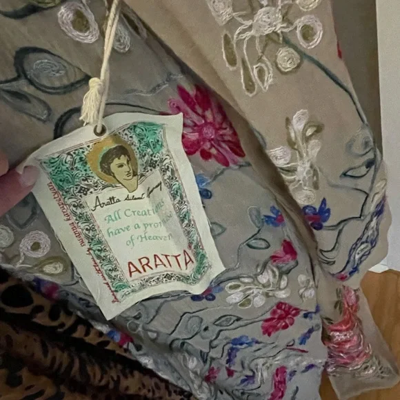 Aratta Kensington Garden Duster-stunning details! Sz M NWT - Picture 7 of 8